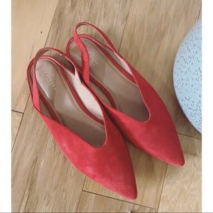 Halogen Sadie Pointy Toe Sling Back Flat